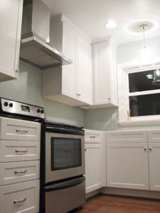 A Stainless Steel Hood In The Kitchen
