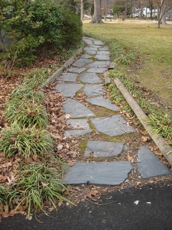Digging Up Old Slate To Make A New Leveled Path