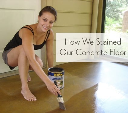 How To Stain A Concrete Floor
