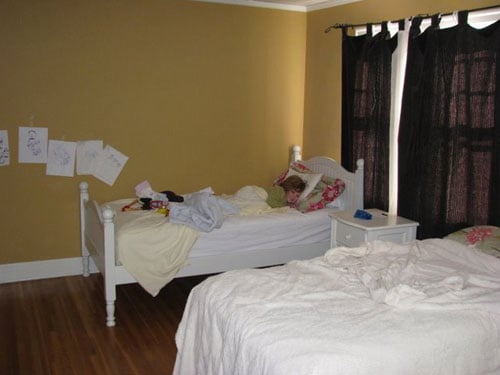 A Cheerful Kids Room With Two Twin Beds