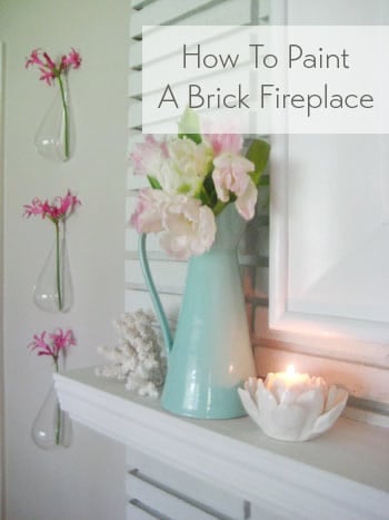 How To Paint A Brick Fireplace