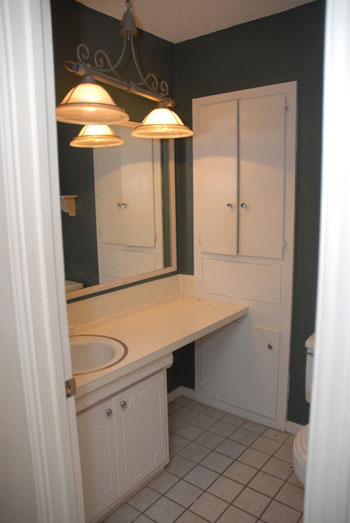 A Chartreuse Bathroom Update