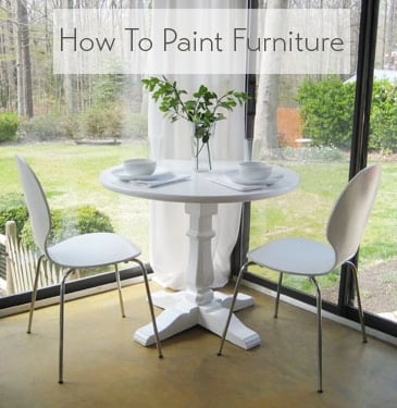 How To Paint Furniture