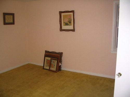 Ripping Up Old Carpet & Painting Pink Walls
