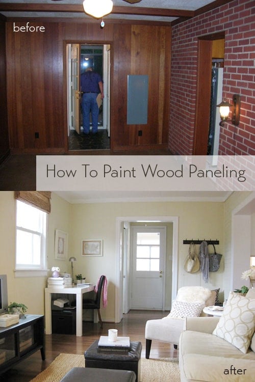How To Paint Wood Paneling