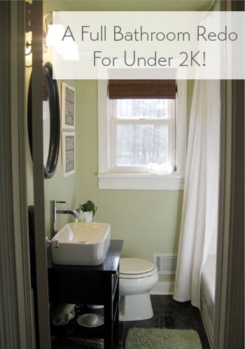 Bathroom Makeover – A Full Reno For Under 2K!