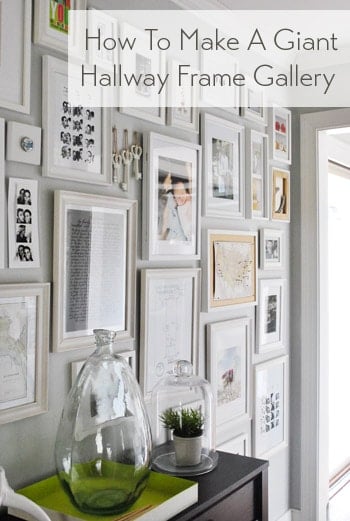 How To Make A Hallway Frame Gallery Wall