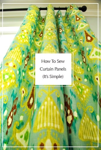 How To Sew Curtain Panels