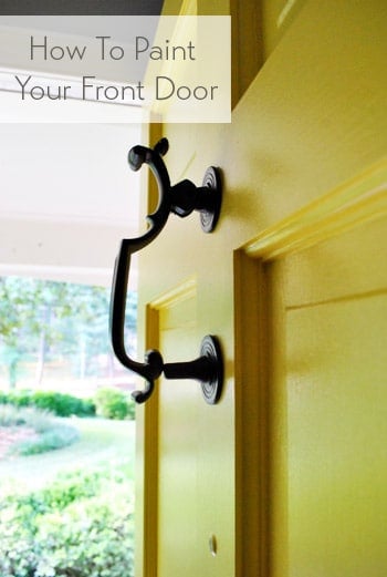 How To Paint Your Front Door