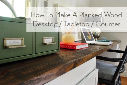 How To Make A Planked Wood Desk