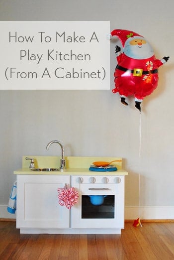 How To Make A Homemade Play Kitchen From A Cabinet