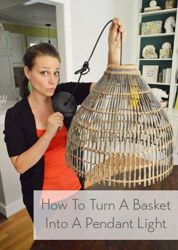 How To Turn A Basket Into A Pendant Light