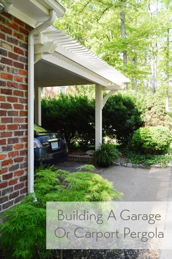 How To Build A Garage Pergola
