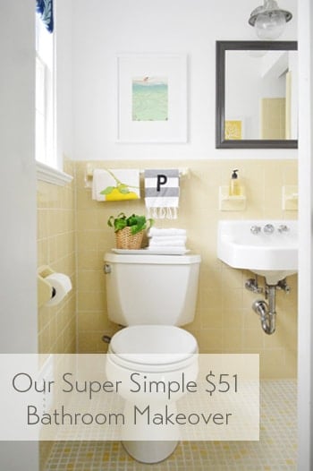 $51 Bathroom Makeover