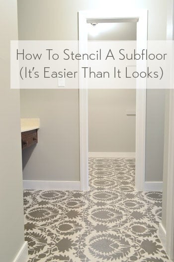 How To Stencil A Floor