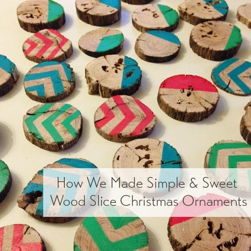 Making Wood Slice Christmas Ornaments