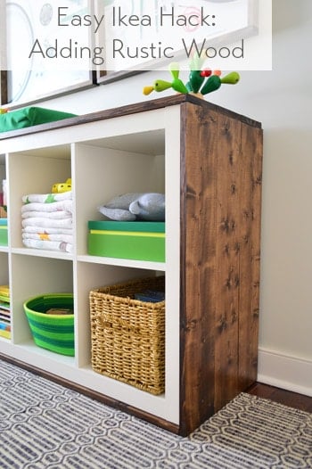 How To Wrap An Ikea Expedit Bookcase With Wood