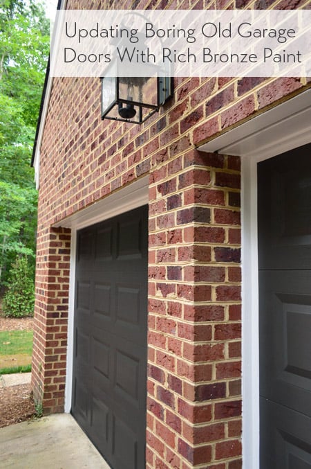 Painting Our Garage Doors Urbane Bronze