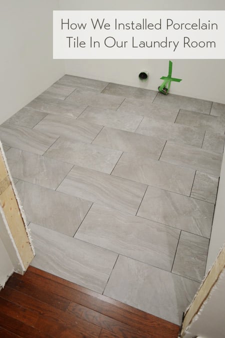 Installing Porcelain Tile In The Laundry Room
