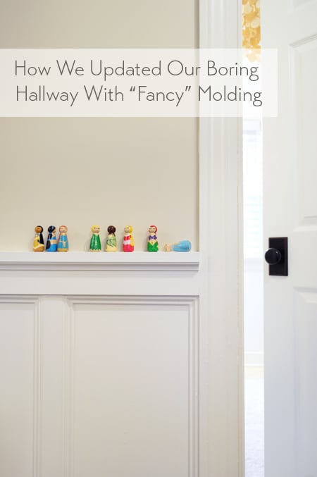 Easy DIY Wainscoting For Your Hallway