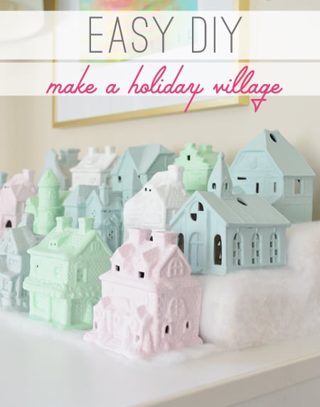 Making A Painted Christmas House Village
