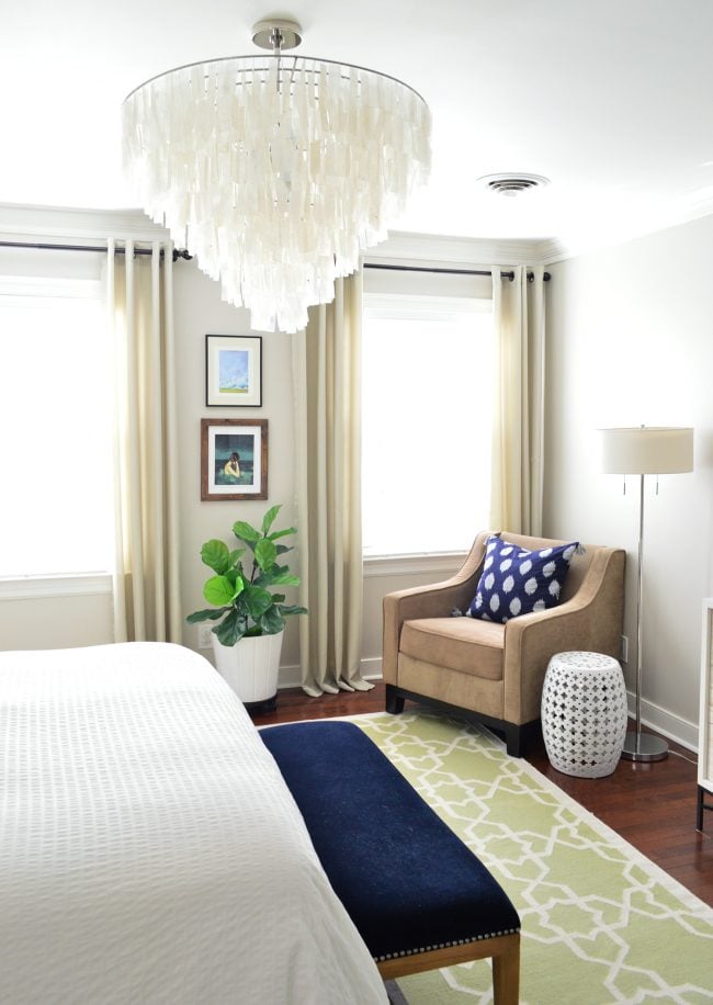 Updating The Bedroom With A Chandelier & A New Bed