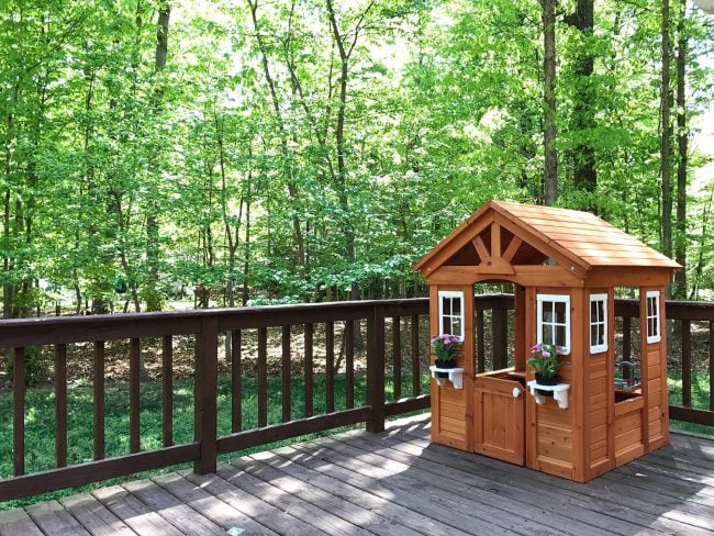 Adding A Little Wooden Playhouse