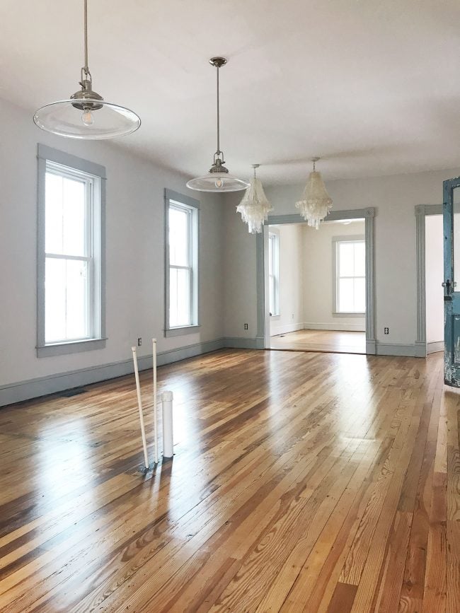 Refinishing Heart Pine Floors: Before & After