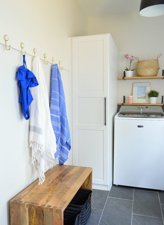 DIYing A Long Hook Rail For Your Mudroom