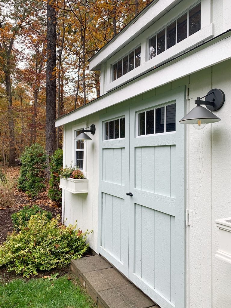 Painting Our Shed & Adding Window Boxes
