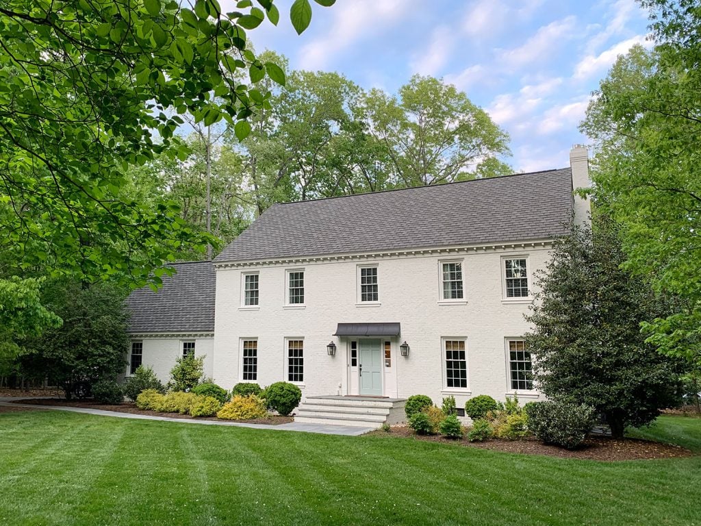 Painted Brick House’s Exterior Makeover