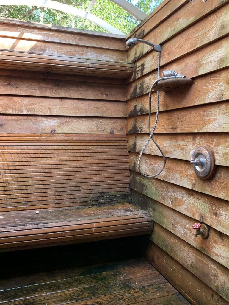 Outdoor Shower Makeover
