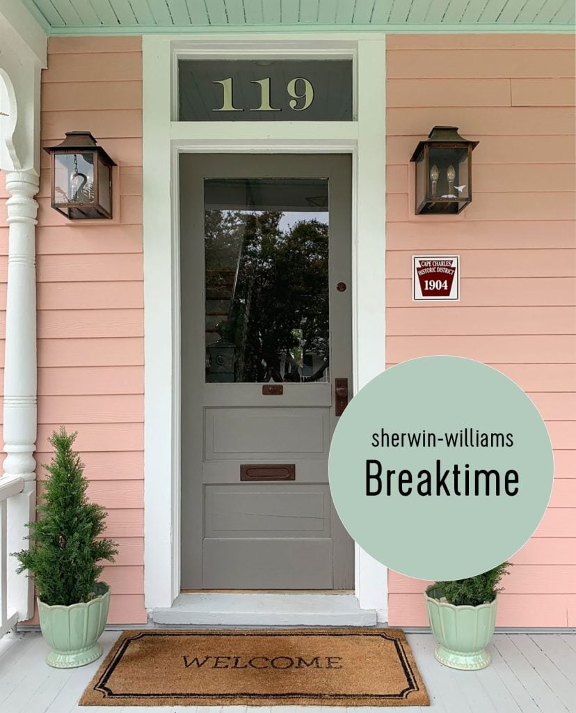 Haint Blue Ceiling Covered Porch Sherwin Williams Breaktime