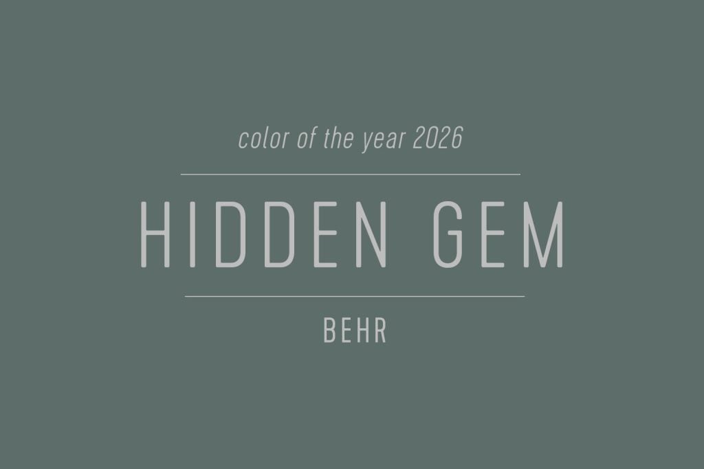 Behr Color of the Year 2026 Hidden Gem Swatch
