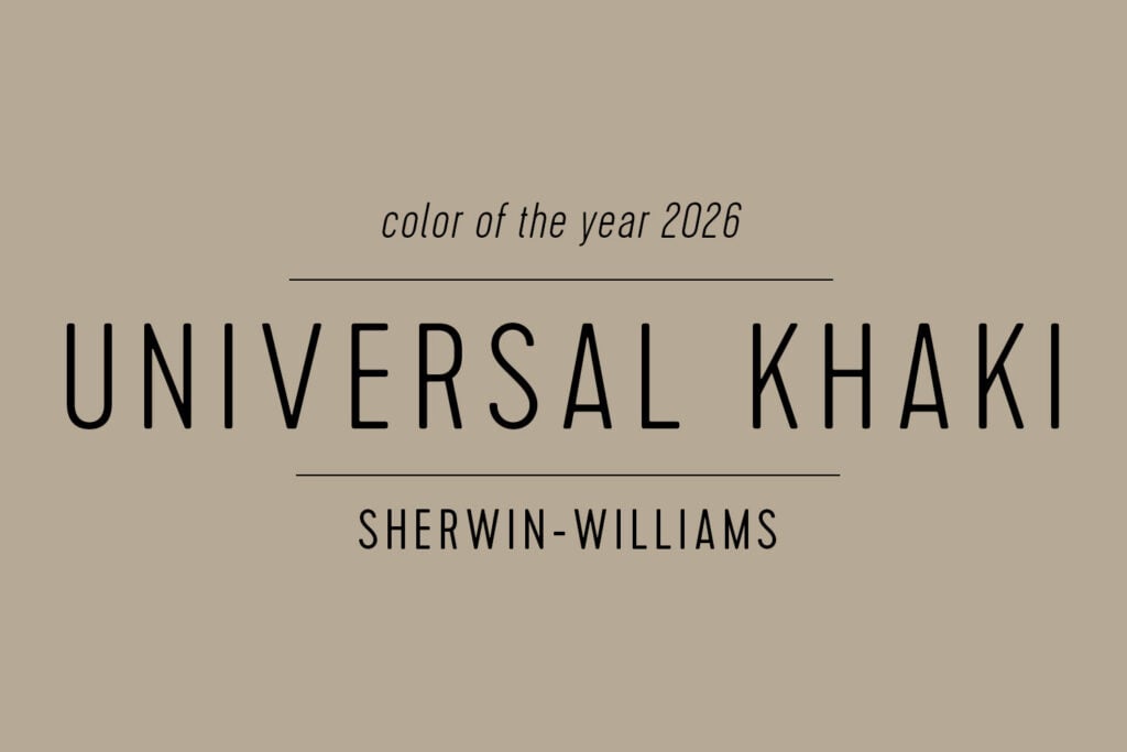 Sherwin Williams 2026 Color of the Year Universal Khaki