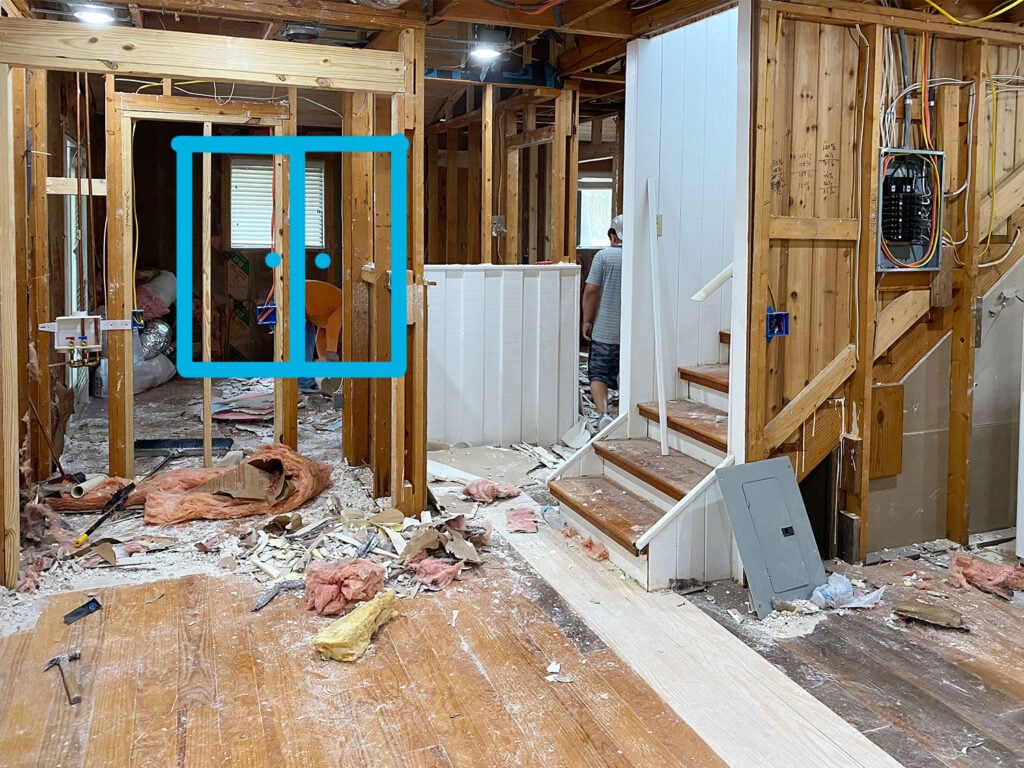 Photoshop of Double Doors In New Area