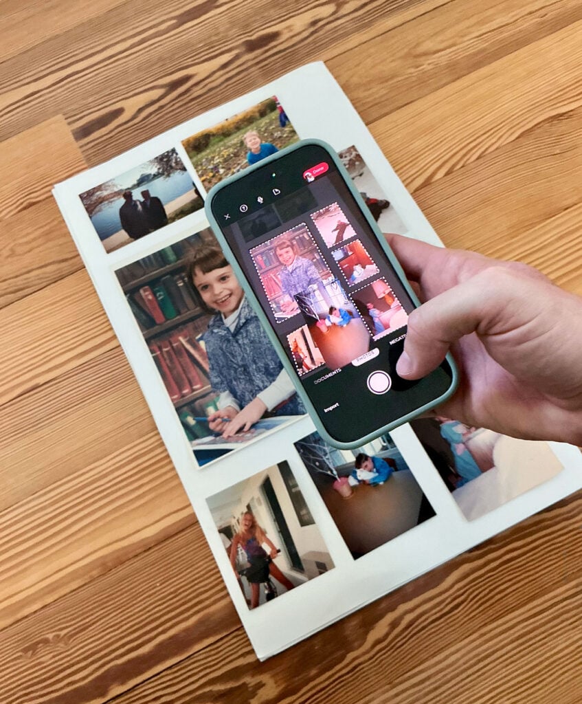 Digitizing Old Photos using Photomyne App With Phone