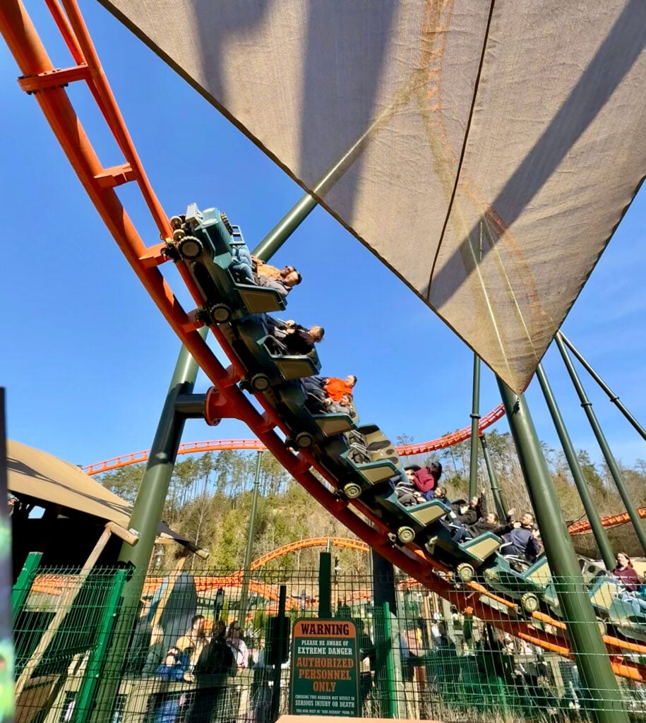 Big Bear Mountain Rollercoaster at Dollywood Theme Park Pigeon Forge TN