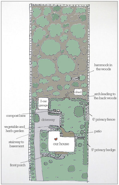 An Exterior Layout Of Our First Home