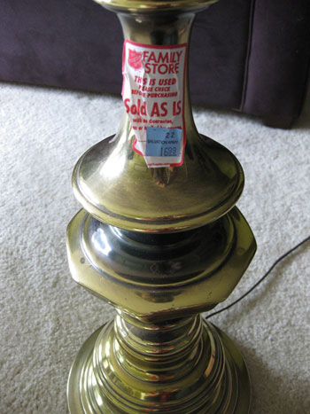 How To Spray Paint An Old Brass Lamp