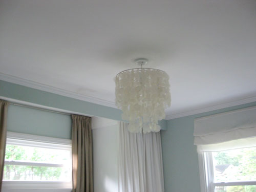Painting Our Bedroom Ceiling A Soft Green Color
