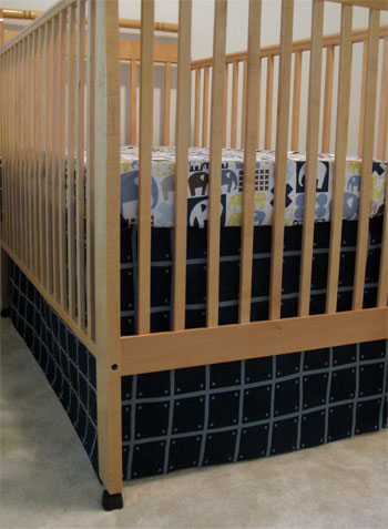 How To Make A No-Sew Crib Skirt