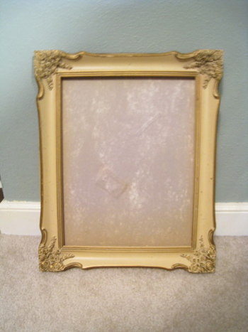 How To Turn A Thrifted Frame Into A Chalkboard