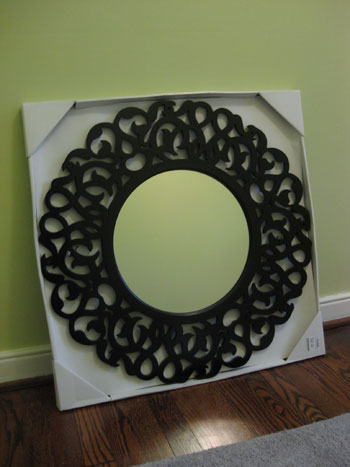 Painting A Round Mirror For Over The Crib