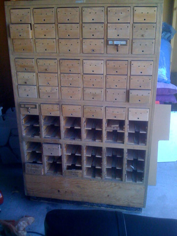 Turning A Card Catalog Into A Buffet