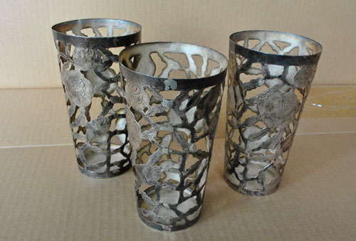 How To Paint Metal Cups To Make Two-Tone Votive Holders