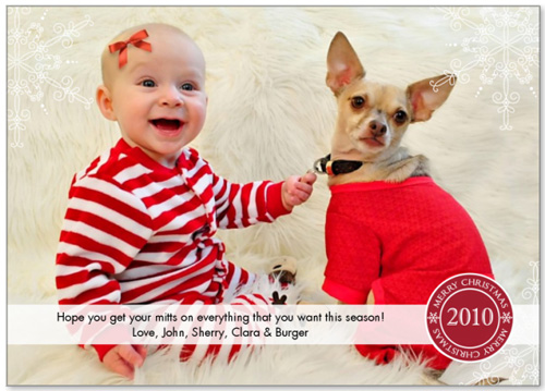Dog And Baby Christmas Card Ideas