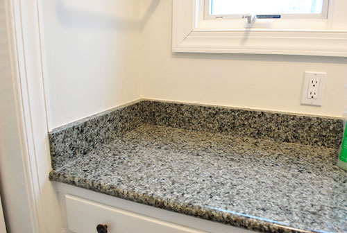 Removing The Side Splash & Backsplash From Our Bathroom Sink