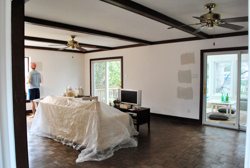 A Soft Gray Color For The Living Room: Moonshine by Benjamin Moore