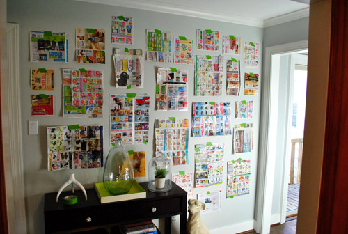 How To Make A Gallery Frame Wall Using Paper Templates